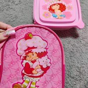 Strawberry shortcake mini backpack and Matching container